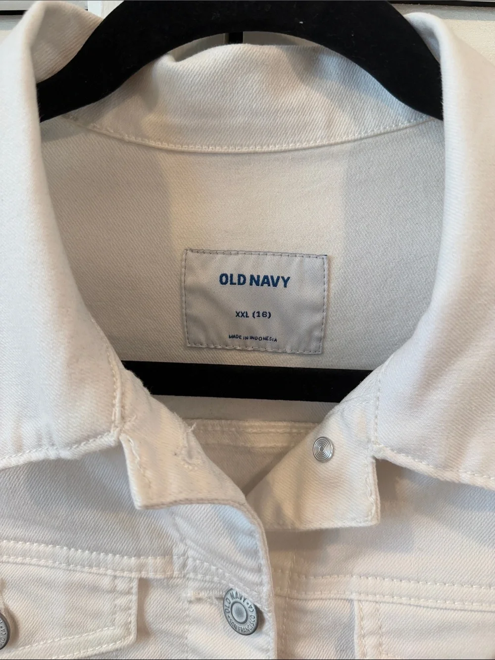 Old Navy Kids Denim / Jean Jacket - Kids XXL / 16 White